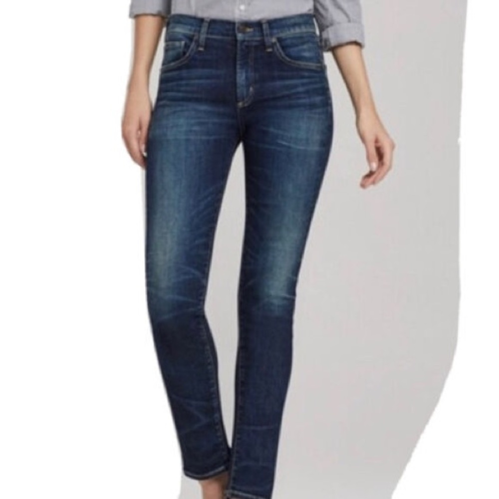 Citizens of Humanity Agnes Crop Mid Rise Slim Straight Jeans - Size 29